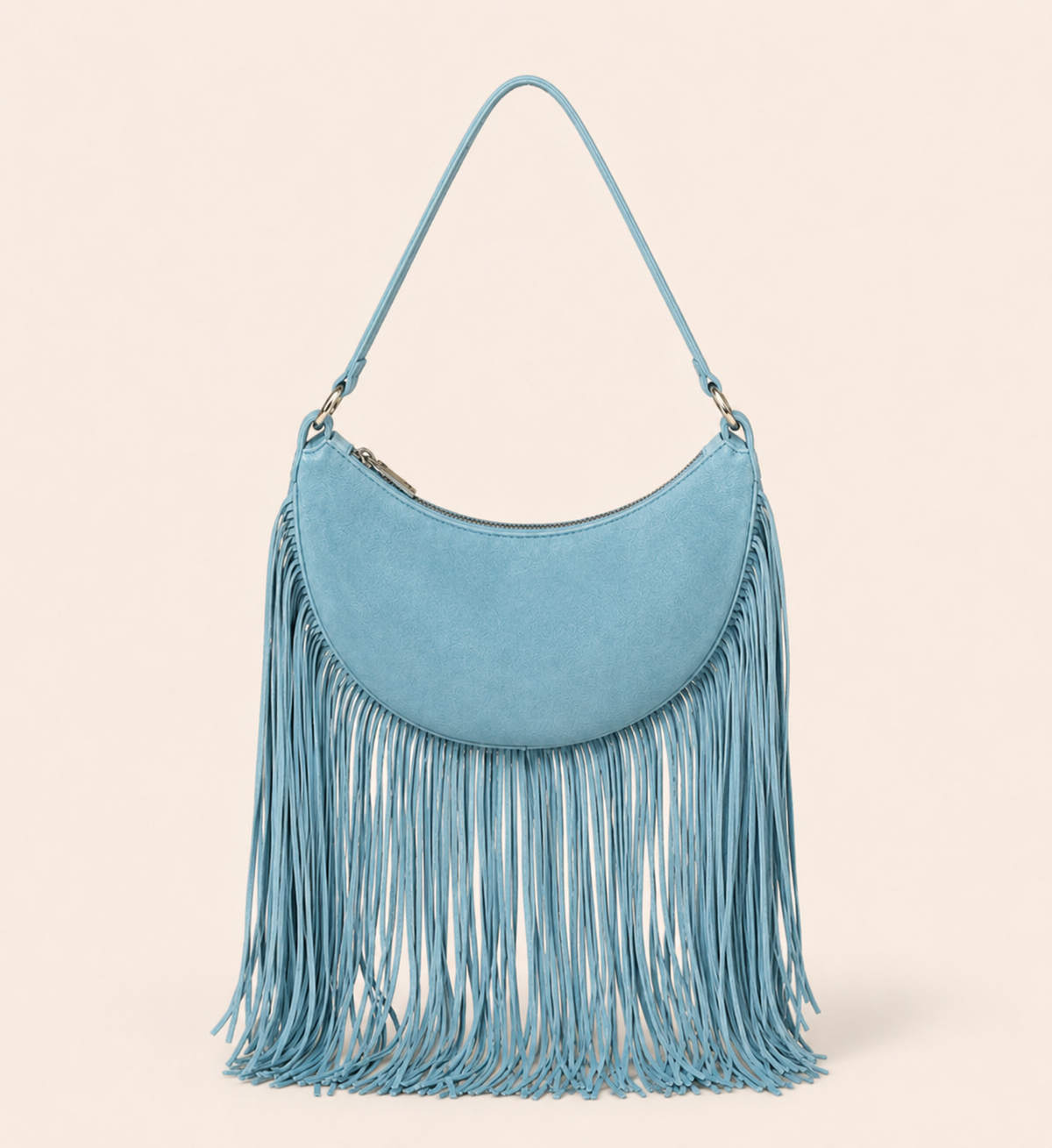 The Oskan Fringe Bag in Blue