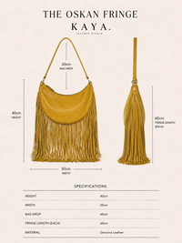 The Oskan Fringe Bag in Yellow