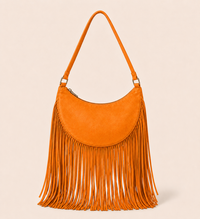 The Oskan fringe Bag in Orange