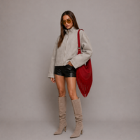 The Oskan Fringe Bag in Rouge